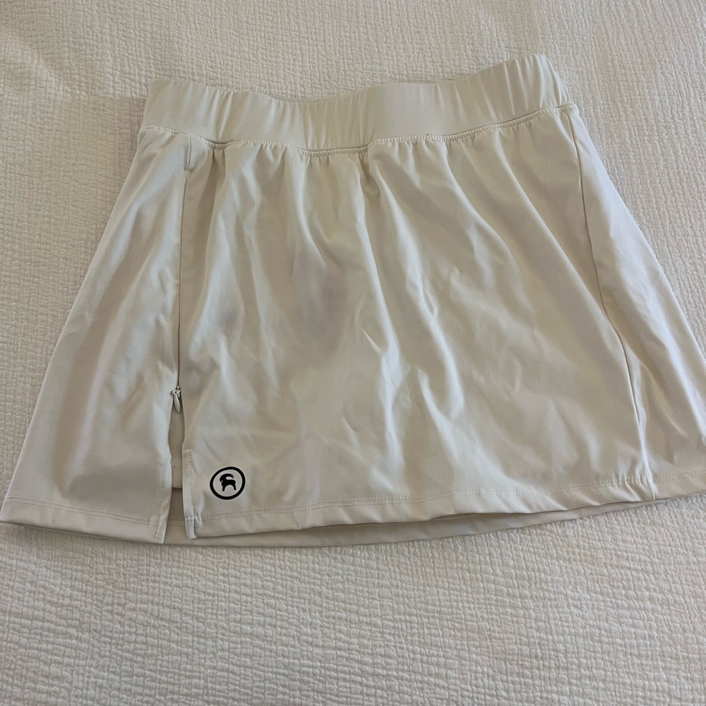 Backcountry white skort with built in shorts